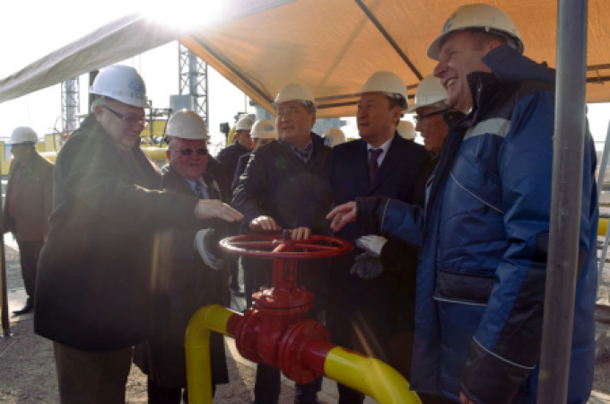 Natural gas comes to Kapshagaitsev's house Kapshagaya gasification project